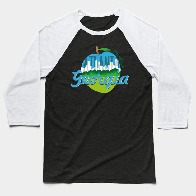 Downtown Atlanta Baseball T-Shirt by nielsrevers